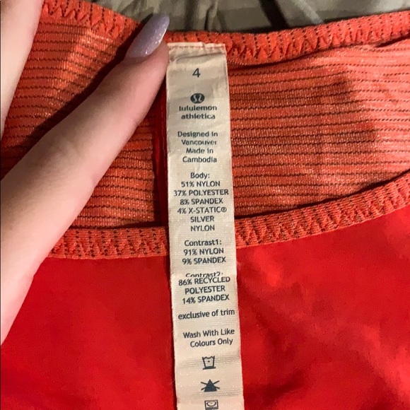 Coral Lululemon Workout Top - Picture 4 of 4